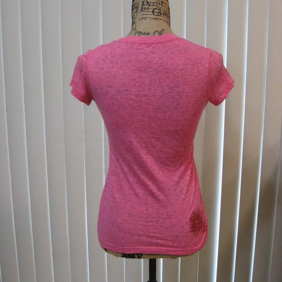 NWOT Express pink graphic tee t shirt top XS extra small - Picture 4 of 7